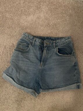 Carmar Vintage High-Rise Blue Denim Shorts